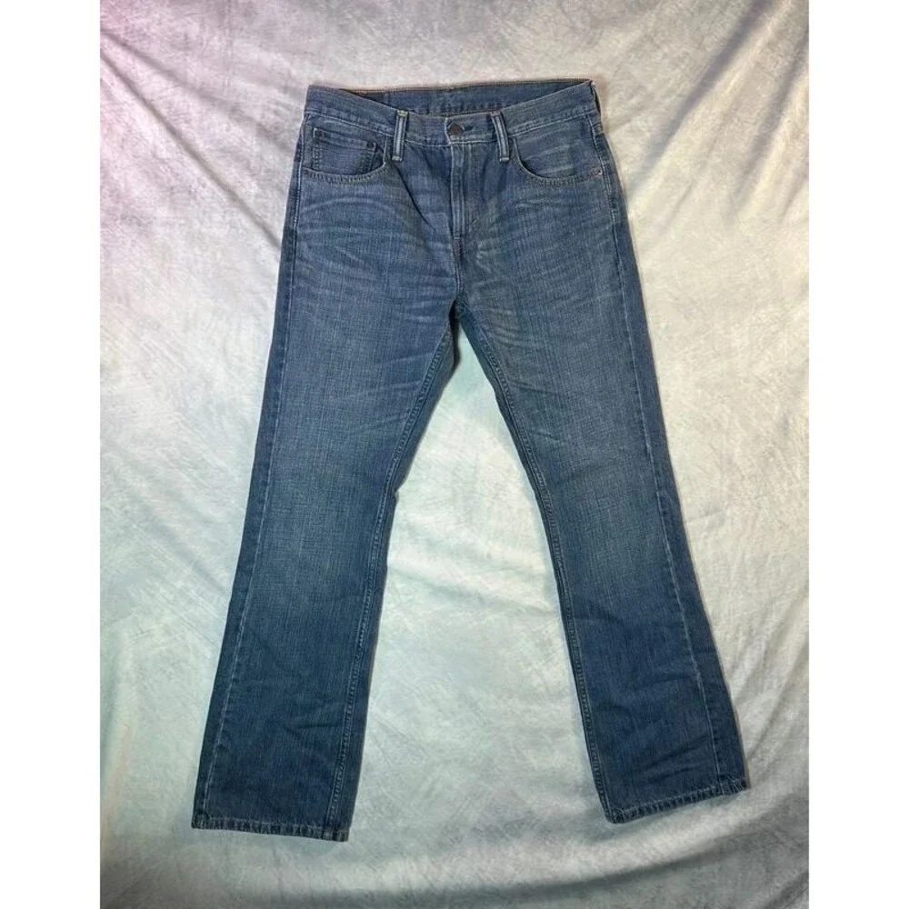 Levis Jeans Mens 32x32 Blue 527 Slim Bootcut Cowboy Western Rodeo Denim Pants
